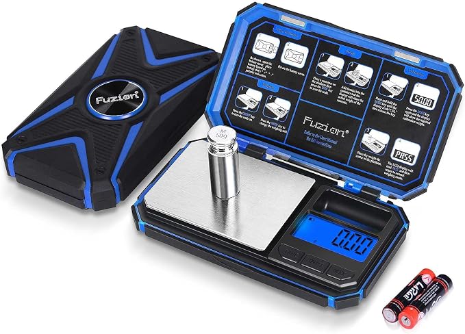 Fuzion Digital Pocket Scale, TU-X 200g/0.01g Gram Scale with 6 Units for Personal Hobbies, Small Scale for Food Ounces and Grams, Measuring Jewelry, Herb, Powder by Fuzion%C2%AE