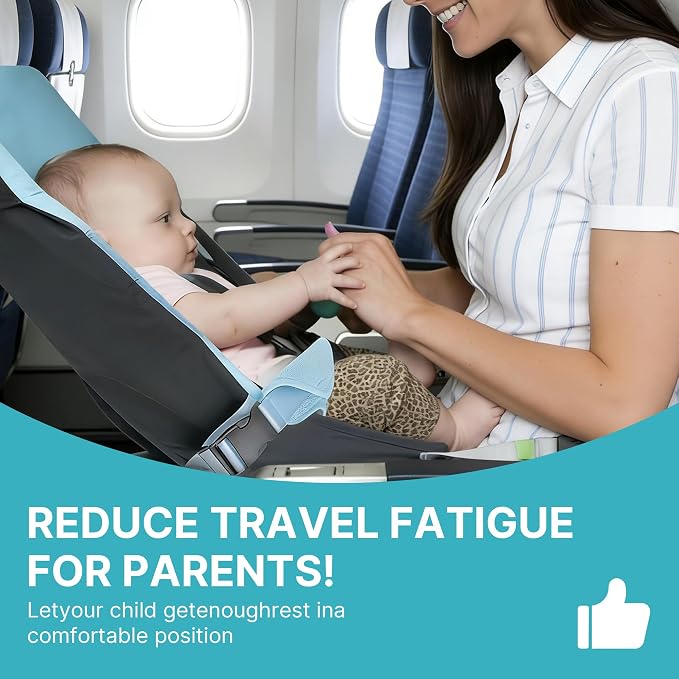 Toddler Airplane Bed, 1-12 Months Old Baby Travel Essentials for Flying | Toddler Airplane Bed Portable Baby Airplane Bed for Flight, Suitable for Airplanes ﻿ - Image 7