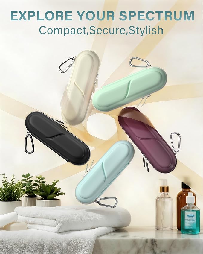 ProCase Toothbrush Travel Case for Oral-B/Oral-B Pro 1000 1500 5000 7000 7500 6000 9600/Philips Sonicare 4100 5100 1100 6100 5300 Oral-B iO Electric Toothbrush Portable Hard Container -Iceblue - Image 8