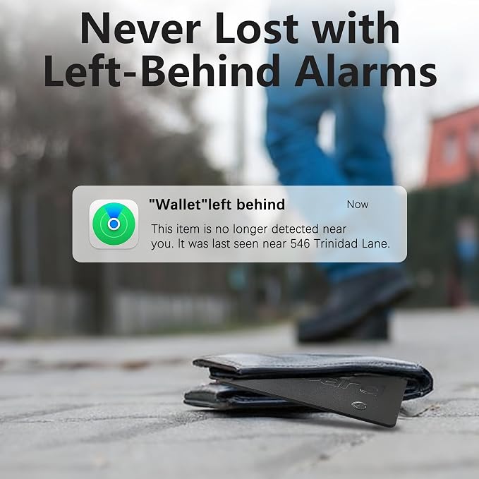 Wallet Tracker Card, Android & iPhone, Find My & Google, 5 Year Battery | No charging needed, 5-year battery, IP68 waterproof, Apple MFi Certified, works with Apple Find My & Google Find My Device - Image 5