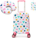 Kid's Luggage Set 2 Piece Suitcase Set Hardside Luggage with Spinner Wheels Girls Carry on Toddler Travel Rolling Suitcase with Neck Pillow Airline Approved by Unknown
