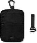 Anti-Theft Belt Waist Travel Wallet Hidden Passport 3-Zone Clip Carabiner | Water-resistant fabric with RFID blocking liner, fits passport, tickets, cards, and cash in 3 zones by YOYIYOYI