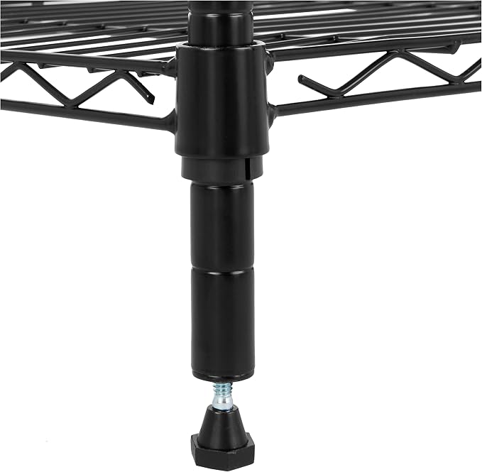 Amazon Basics 5-Shelf Tower Adjustable Storage Shelving Unit for Garage, Rust-Resistant Steel, 150 lbs Per Shelf, 16"W x 16"D x 54"H, Black - Image 5