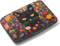 Rimilak Aluminuml Credit Card Holder,Flowers Cat | Mini Credit Card Wallet RFID Blocking Slim Metal Hard Case for Women Men by Rimilak