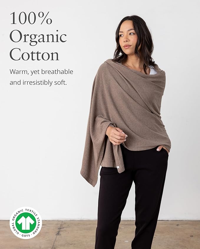 Dreamsoft Travel Scarf, Wrap and Shawl for Women, Organic Cotton - Image 4