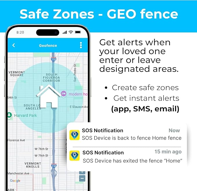 Medical Alert Pendant for Seniors — Alerts Go Direct to Family, No Call Center | Auto Fall Detection, GPS Tracking, 2-Way Calling, No Contract, Waterproof Necklace - Image 6