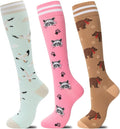 fenglaoda Compression Socks for Women Men 3 Pairs Graduated Compression Support Circulation Socks for Nurses by fenglaoda