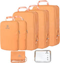 PFEYRPK Lightweight Compression Packing Cubes for Suitcases, Compressible Expandable Travel Packing Organizer with Clear Toiletries and Backpack Bag, Travel Essentials for Carry on Luggage 7 Set by PFEYRPK