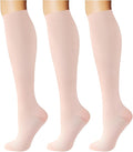 Breslatte Compression Socks for Women Men 15-20 mmHg | Graduated compression stockings knee high athletic support socks for travel running flying nurse pregnant by Breslatte