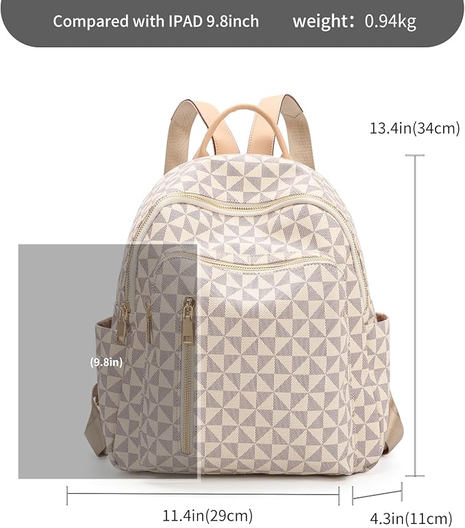 Womens Backpack Purse Leather Anti-theft Large Fashion Designer Travel Backpack Bag Men's Backpack Shoulder Bags - Image 3