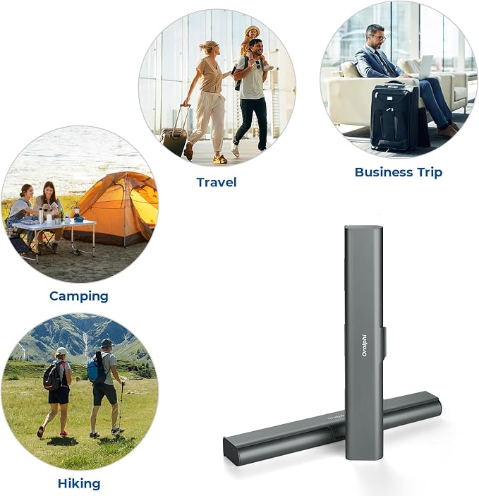Aluminum Toothbrush Travel Case, Portable Travel Toothbrush Holder, Durable Manual Toothbrush Box Container for Traveling, Bathroom, Camping, Business Trip-Gray Blue - Image 8