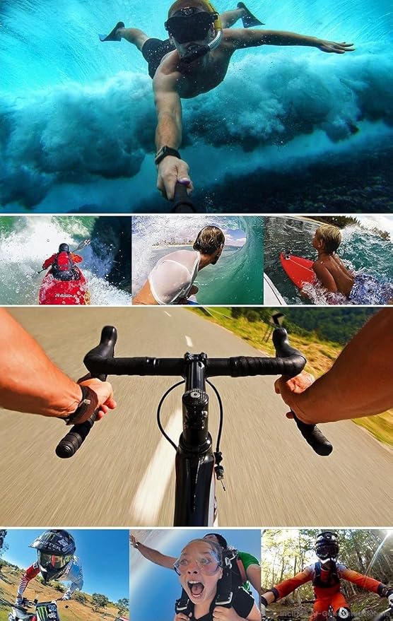 Floating Hand Grip Action Camera Accessories Kit Compatible with AKASO | Compatible With GoPro Hero 13 12 11/AKASO/DJI Osmo Action 5 pro, Selfie Stick, Waterproof Stick Handle, Suction Cup Mount - Image 8