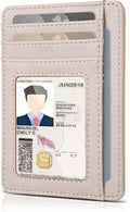 Teskyer Slim Minimalist Wallet for Men, RFID Front Pocket Card Holder | Ultra Slim Front Pocket Design, 8 Card Slots, RFID Protection, Smooth Faux Leather for Everyday Carry by TESKYER