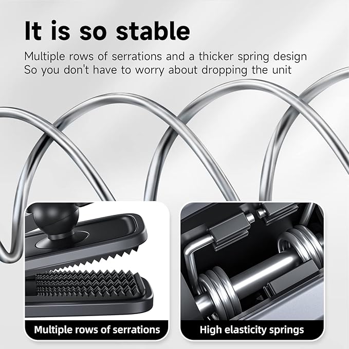 TELESIN 360° Swivel Ball-Head Backpack Clip Mount for Action Cameras | Dual-pivot 360° ball head and serrated spring clip for stable POV shooting; fits GoPro, DJI, Insta360 and AKASO. - Image 5