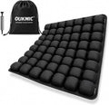Ergonomic Inflatable Seat Cushion with 56 Airbags | Portable Travel Cushion, for Long Flights, Car & Office, Black by OUKMIC
