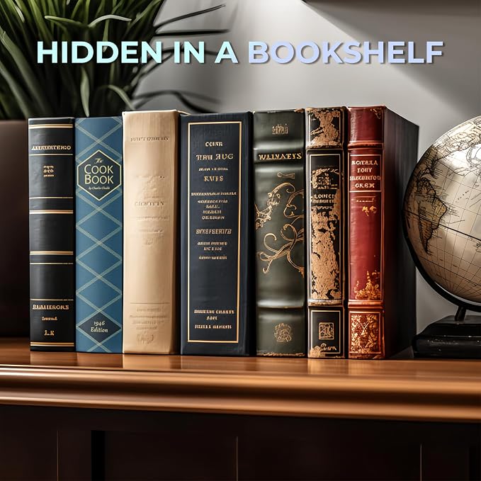 Book Safe with Combination Lock, Hidden Safe (9.5 x 6.2 x 2.2 Inch) with Fireproof Bag, Secret Diversion Safe, Hollow Book Box Hidden Storage, Money Safe Box for Cash (COOK) - Image 5