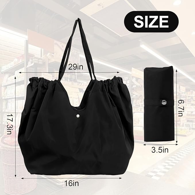 Reusable Grocery Bags,Reusable Shopping Bags,Folding Bags Totes,Stretchable and shrinkable shopping bag for Groceries - Image 4