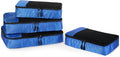 Amazon Essentials 4-Piece Packing Cubes Travel Accessories Set, Space-Saving Luggage Organizer with Double Zipper, Mesh Top, 2 Medium/2 Large, Blue (Previously Amazon Basics) by AmazonEssentials