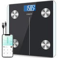 Etekcity Rechargeable Smart Scale for Body Weight, Bluetooth, 400 lb | Digital bathroom scale tracks BMI, body fat and muscle mass, with accurate weighing and smartphone app sync by Etekcity