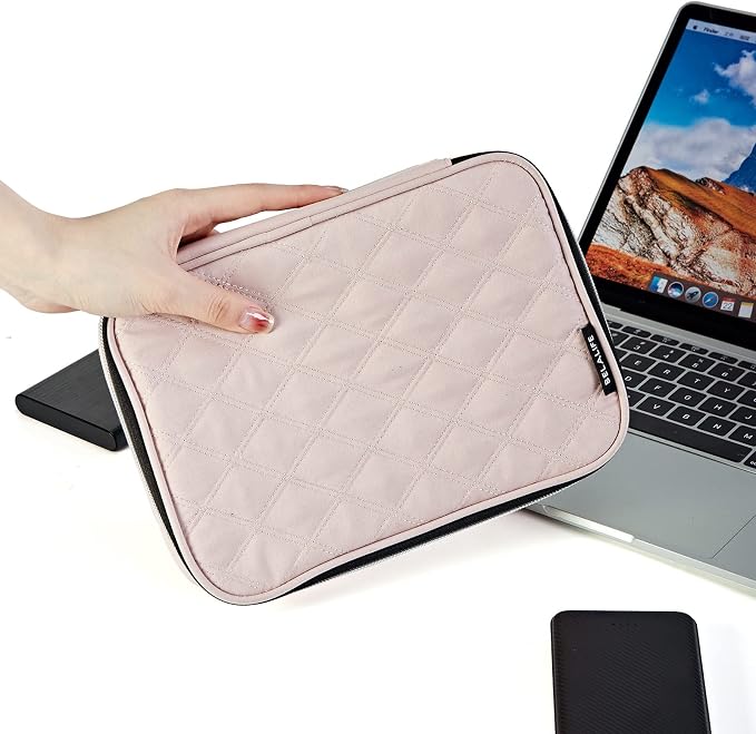 BELALIFE Portable Travel Cable Organizer Bag | Tech Storage Bag for Cord, Charger, Phone, Earphone, Hard Drive, USB, SD Card and Electronic Accessories, Pink - Image 6