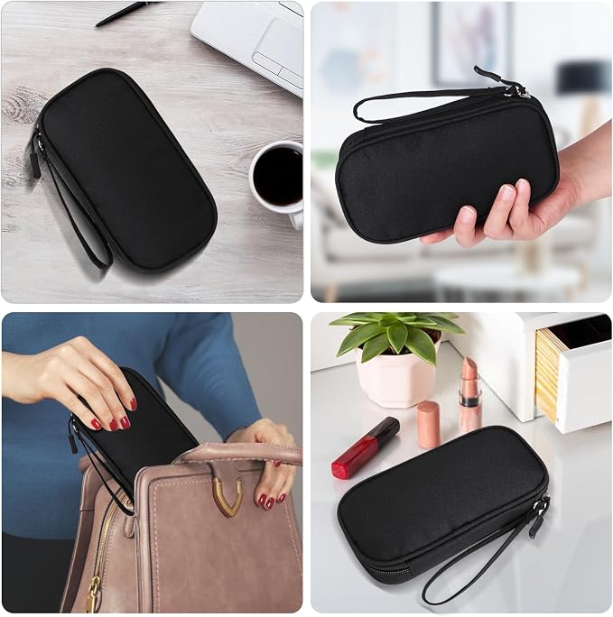 Universal Cable Organizer - Electronics Accessories Bag for Charger, Phone, Memory Cards & Travel Gadgets (Black) - Image 6