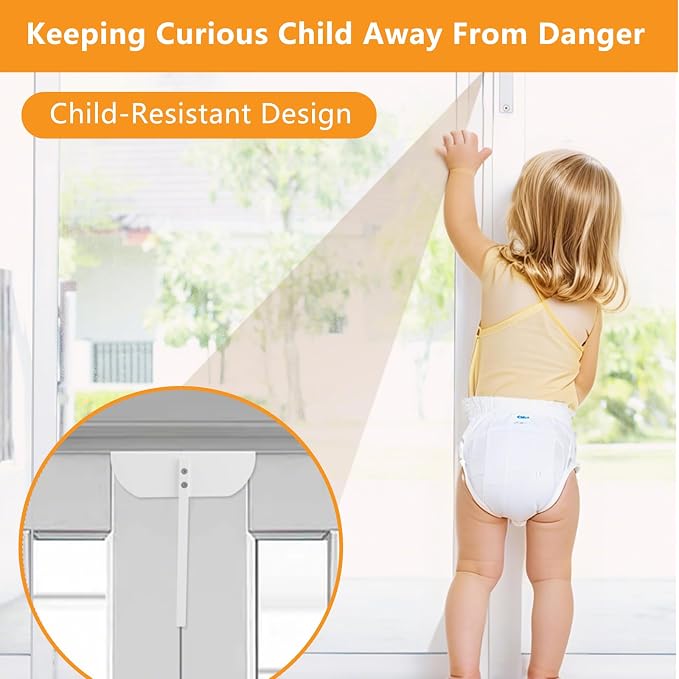 Adjustable Metal Bi-fold Door Lock, Keep Safety, White, 2 Pack | Bifold Door Lock Kit for 0.6-2 Inch Thick Doors, Protection Child and Pet Proof Bi-fold Door Lock for Closet Cabinet Pantry - Image 8
