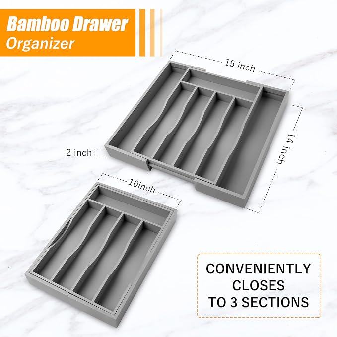 Kitchen Silverware Drawer Organizer and Storage Best Grandpa Grandfather Elder Men Father Day Grandparents Great Papaw Peepaw Grampy Pawpaw Granddad Happy Birthday Christmas Xmas Unique Cool Gifts - Image 5
