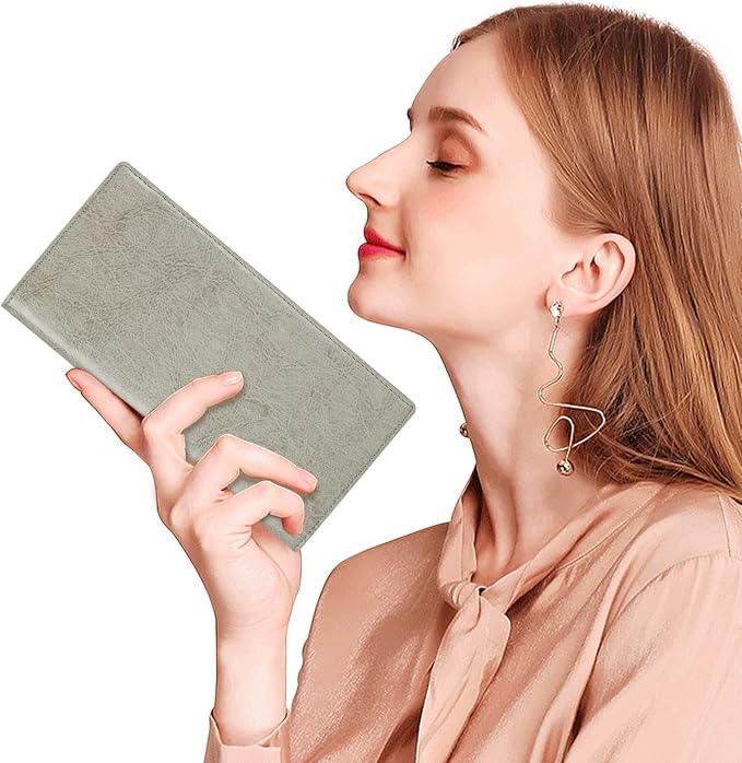 Ultra Slim Thin Leather Women Wallet RFID Blocking Credit Card Holder Bifold Long Ladies Billfold - Image 8