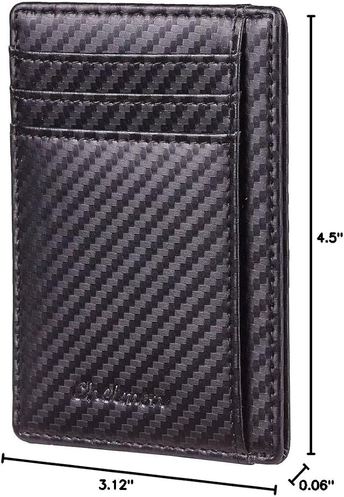 Chelmon Slim Wallet for Men, Minimalist Front Pocket RFID Blocking Credit Card Holder - Image 8