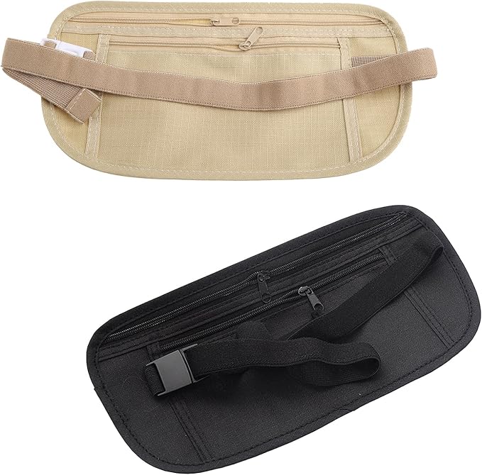 Blocking Travel Money Belt – Hidden Waist Pouch For Passport, Cash, Cards, Belt Bag For Men And Women - Image 4