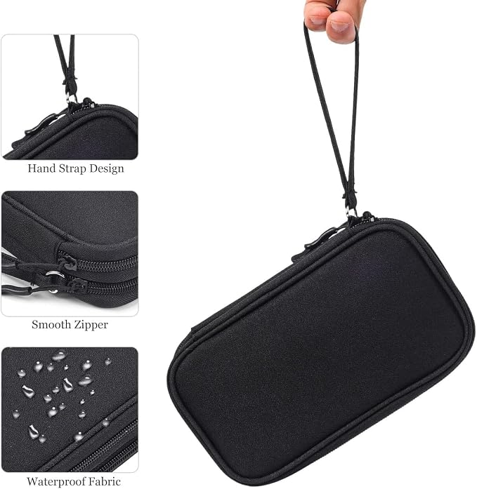 CAOODKDK Electronics Accessories Organizer Pouch Bag, Travel Universal Organizer for Cable, Charger, Phone, SD Card, Business Travel Gadget Bag - Image 8