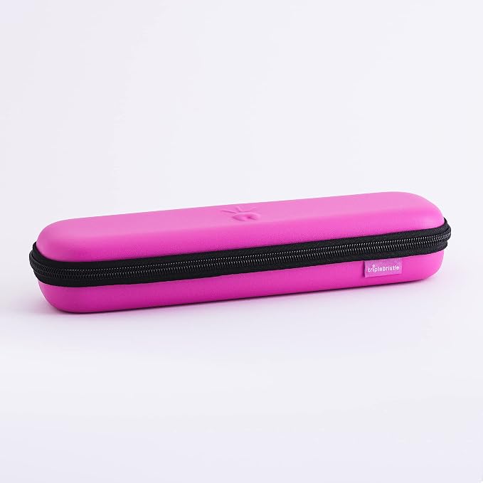 Sonic Toothbrush Travel Case, Pink | Portable, Breathable, Hard Carrying Bag, Traveling, Camping, Business Trip, Mesh Pocket for Accessories - Image 5