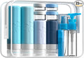 INSFIT 23 Pack Travel Bottles for Toiletries, TSA Approved Silicone Travel Size Toiletries with Toiletry Bag, BPA Free Leak Proof Refillable Travel Essentials for Liquids Shampoo Conditioner Lotion by INSFITPortableTravelBottles