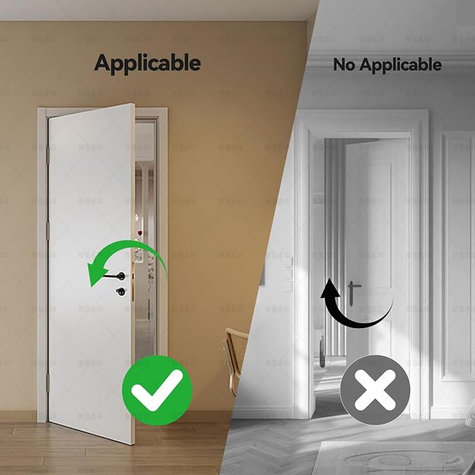 Portable Door Stopper, Aluminum Alloy Anti-Slip Safety Device, Suitable for Personal Protection During Travel or Apartment Living.(Break) - Image 5