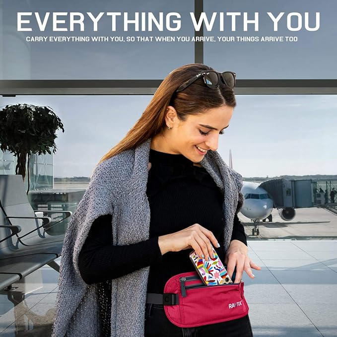 Money Belt For Travel Wallet Belt Passport Holder Travel Pouch to Protect You With RFID Transmissions –Secure, Hidden - Image 6
