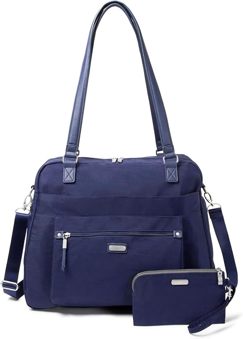 Baggallini Overnight Expandable Laptop Tote with RFID Phone Wristlet by baggallini