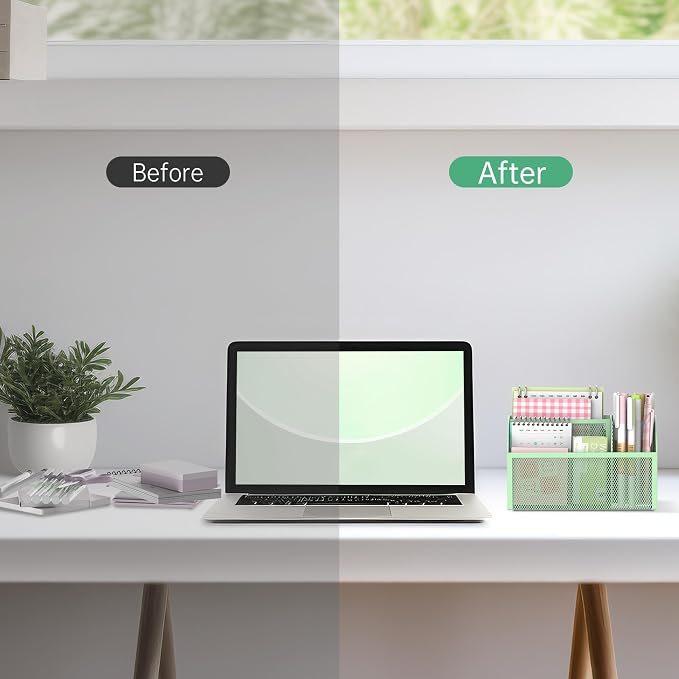 3-Grid Magnetic Pencil Holder, Strong Magnet Locker Organizer, Mint Green | Mesh Magnetic Shelf, Marker Holder Perfect for Whiteboard, Refrigerator and Locker Accessories - Image 5