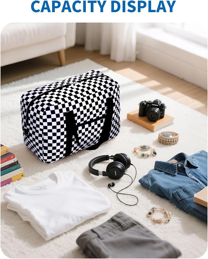 For Spirit Airlines Personal Item Bag Foldable Travel Duffel Bag Tote Carry on Luggage Duffle Overnight for Women and Men - Image 4