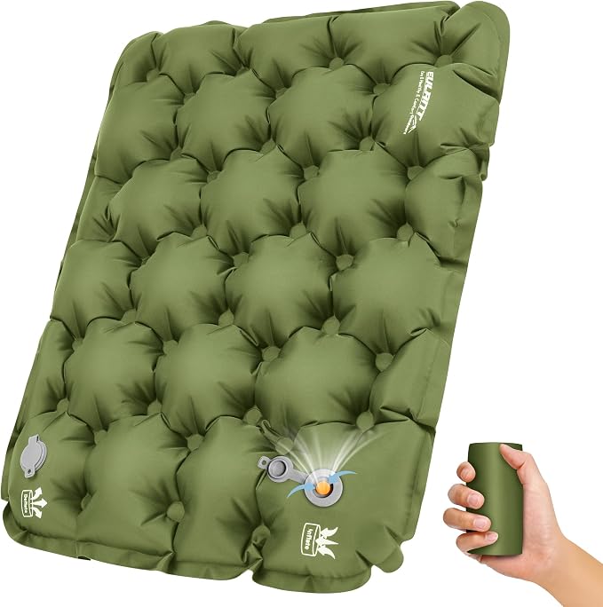 EULANT Lightweight Inflatable Seat Cushion,Compact Travel Cushion Pad | Stadium Seat Pad Camping Travel Air Seat Cushion for Airplane Hiking Bleachers Office Home Sports Events by EULANT
