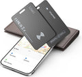2Pack Wallet Tracker Card (iOS and Android), Apple MFi Certified, Works with Apple Find My & Google Find Hub, Smart Tracker, Slim Bluetooth Tracking Tag for Wallet, Passport, Luggage & Card Holder by Unknown