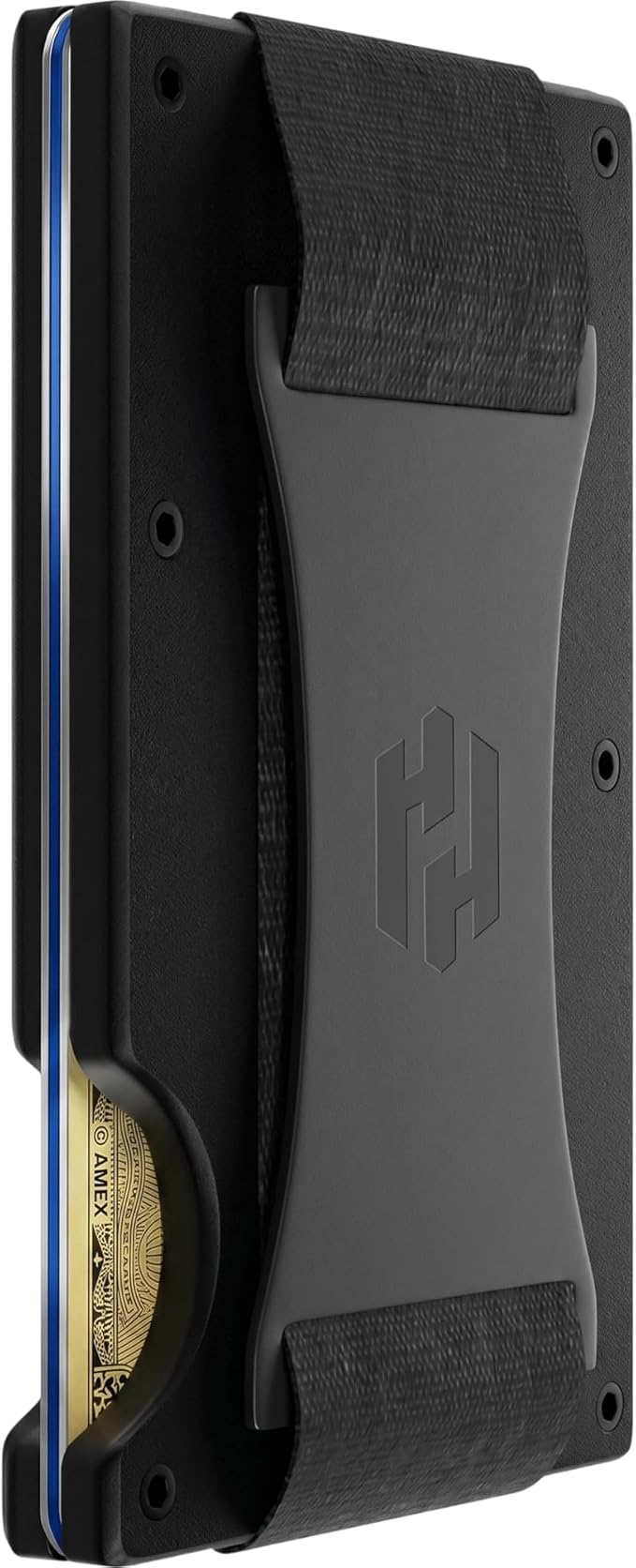 Wallet for Men - Slim RFID Blocking Metal Wallet with Cash Strap, Minimalist Front Pocket Credit Card Holder, Small Mens Wallet by HAYVENHURST