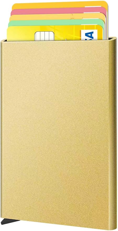FurArt Slim Minimalist Wallet RFID Credit Card Holder for Men | slim minimalist compact rfid id window thin by FurArt