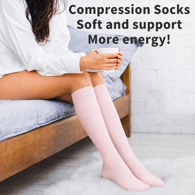 COOLOVER Copper Compression Socks for Women and Men(6 Pairs)-Best Support for Running, Athletic, Travel - Image 4