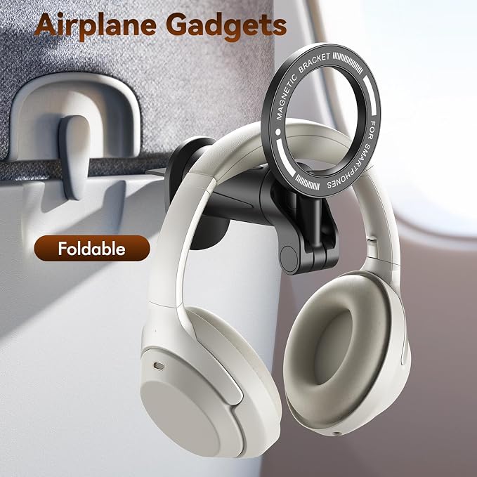 Airplane Phone Holder, for Magsafe Airplane Gadgets Phone Mount | Universal 360 Degree Rotation, Airplane Travel Essentials Phone Holderfor Flight Europe Vacation Essentials - Image 7