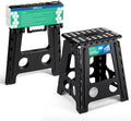 Dyforce Folding Step Stool 16 Inch,400lbs Foldable Step Stool for Adults | Step Stool Foldable Black,Non-Slip Plastic Stepping Stool with Carry Handle,Lightweight for Bathroom Kitchen Bedroom Garden by DyforceHomeDecorCOLTD