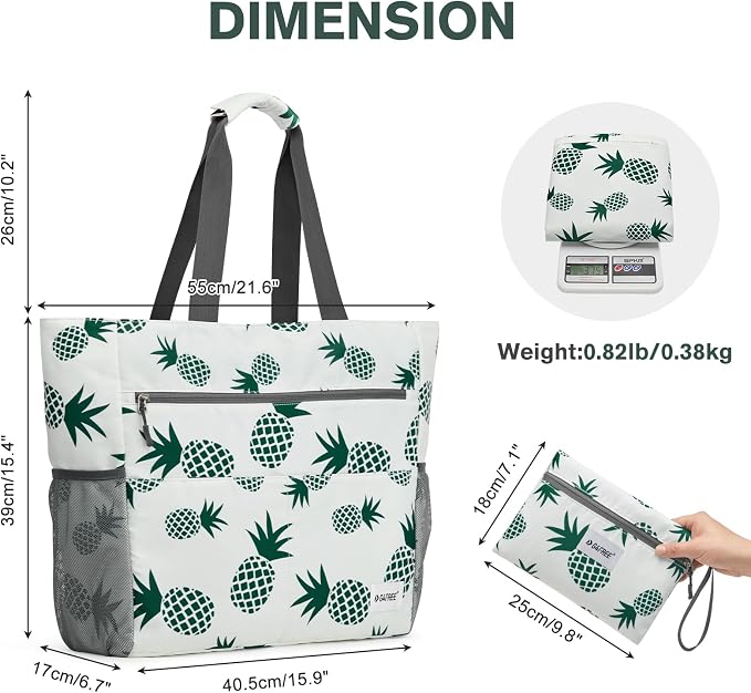 G4Free Beach Bag, Waterproof Sandproof Beach Tote Bag, Large Capacity Foldable for Women - Image 6