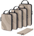BAGSMART Compression Packing Cubes for Travel | Lightweight suitcase organizers bag set, space-saving double zipper expansion for carry-on luggage & travel organization by BAGSMART