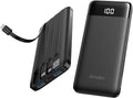 Orfeika Fast Charging Portable Charger Power Bank with Built-in 4 Cables | 10000mAh|Ultra-Slim&Light|Flight-Safe|Power 6 Devices at Once|22.5W|Battery Pack For iPhone,Samsung,Google|Travel Essentials by Orfeika