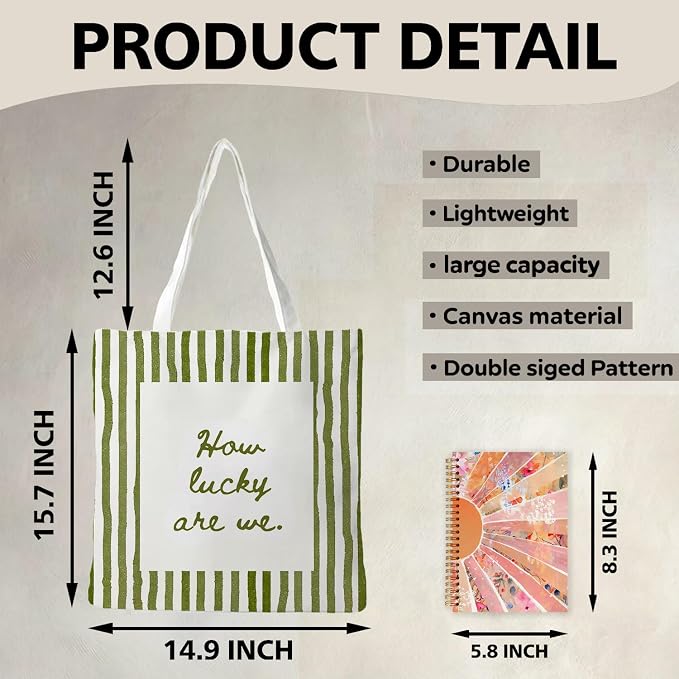 Summer Coastal Beach Canvas Tote Bag - Image 6
