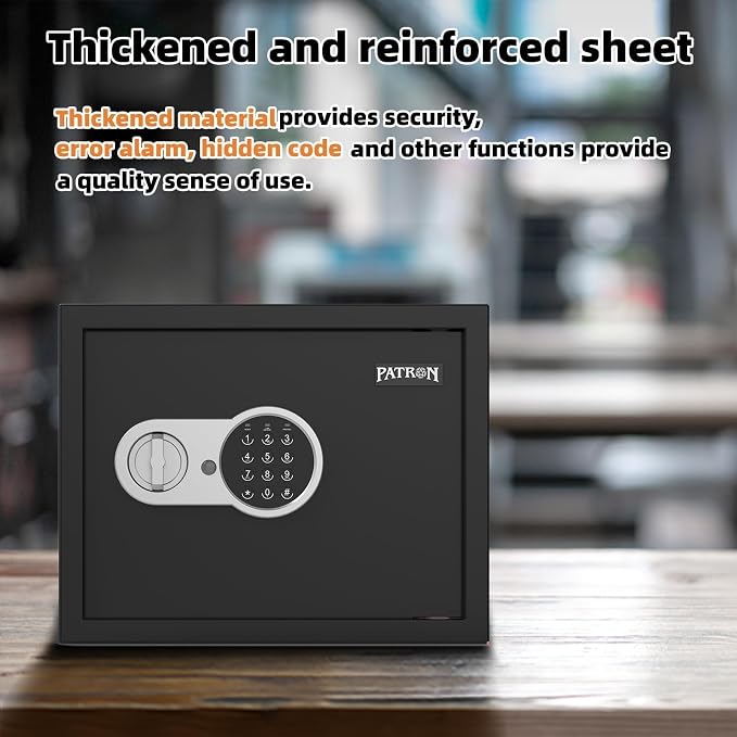 [ 1.6 Cu.ft. ]PATRON Fireproof Safe for Home,Document Safe Box Office,Digital Security Home Safes,Cabinet Safes for Money Cash,Wall Safes with Electronic Keypad for Hotel House Business,1.6 Cu.ft. - Image 5